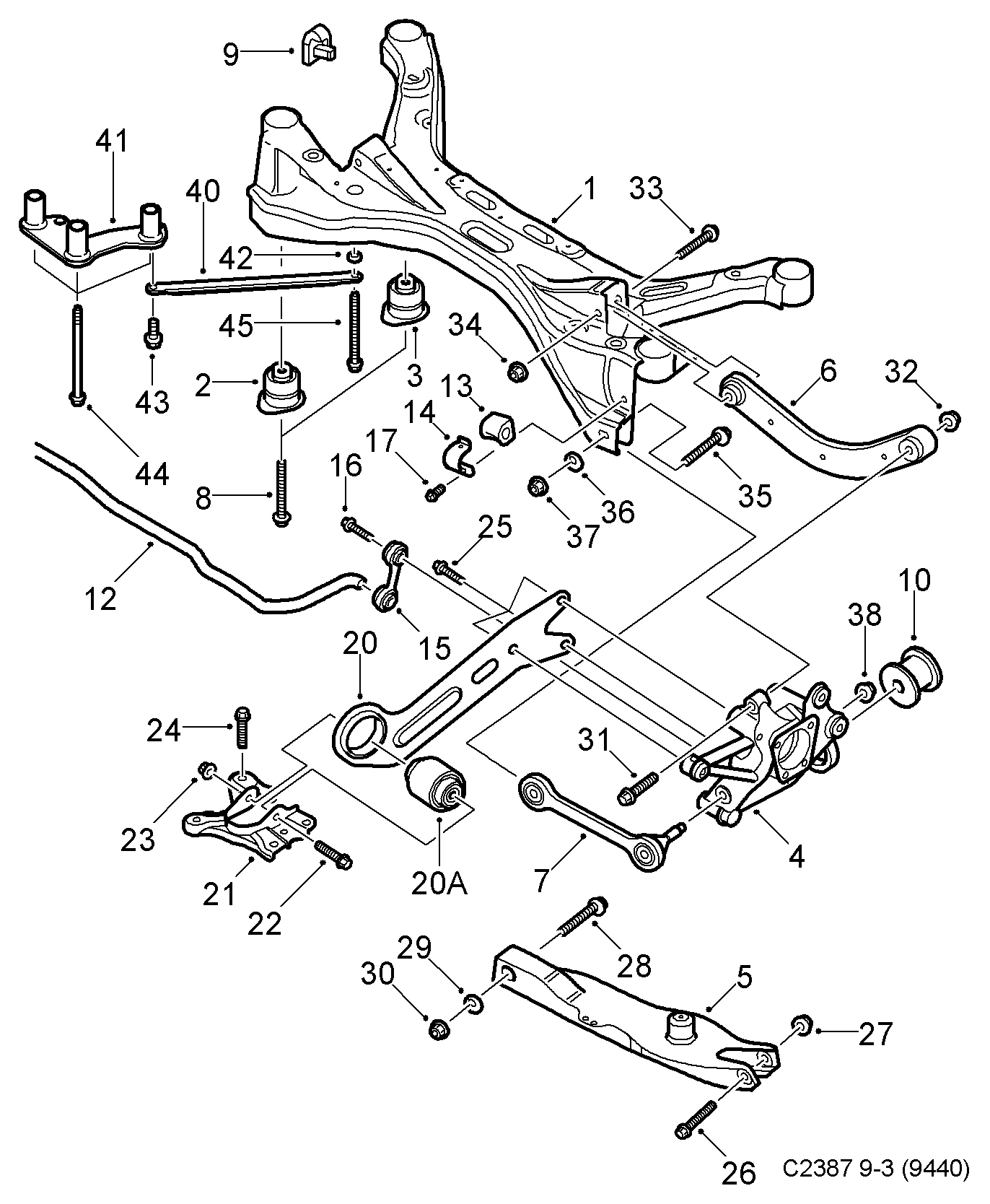 Vauxhall 13105744* - Neatkarīgās balstiekārtas svira, Riteņa piekare autospares.lv