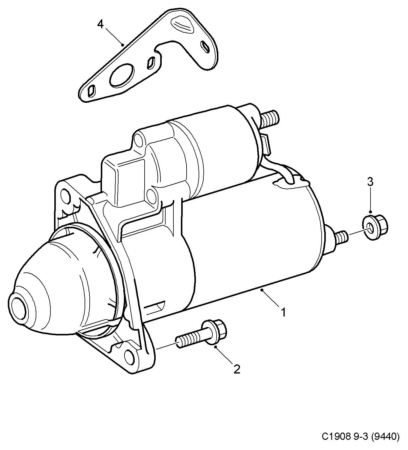 Opel 55351630 - Starter www.autospares.lv