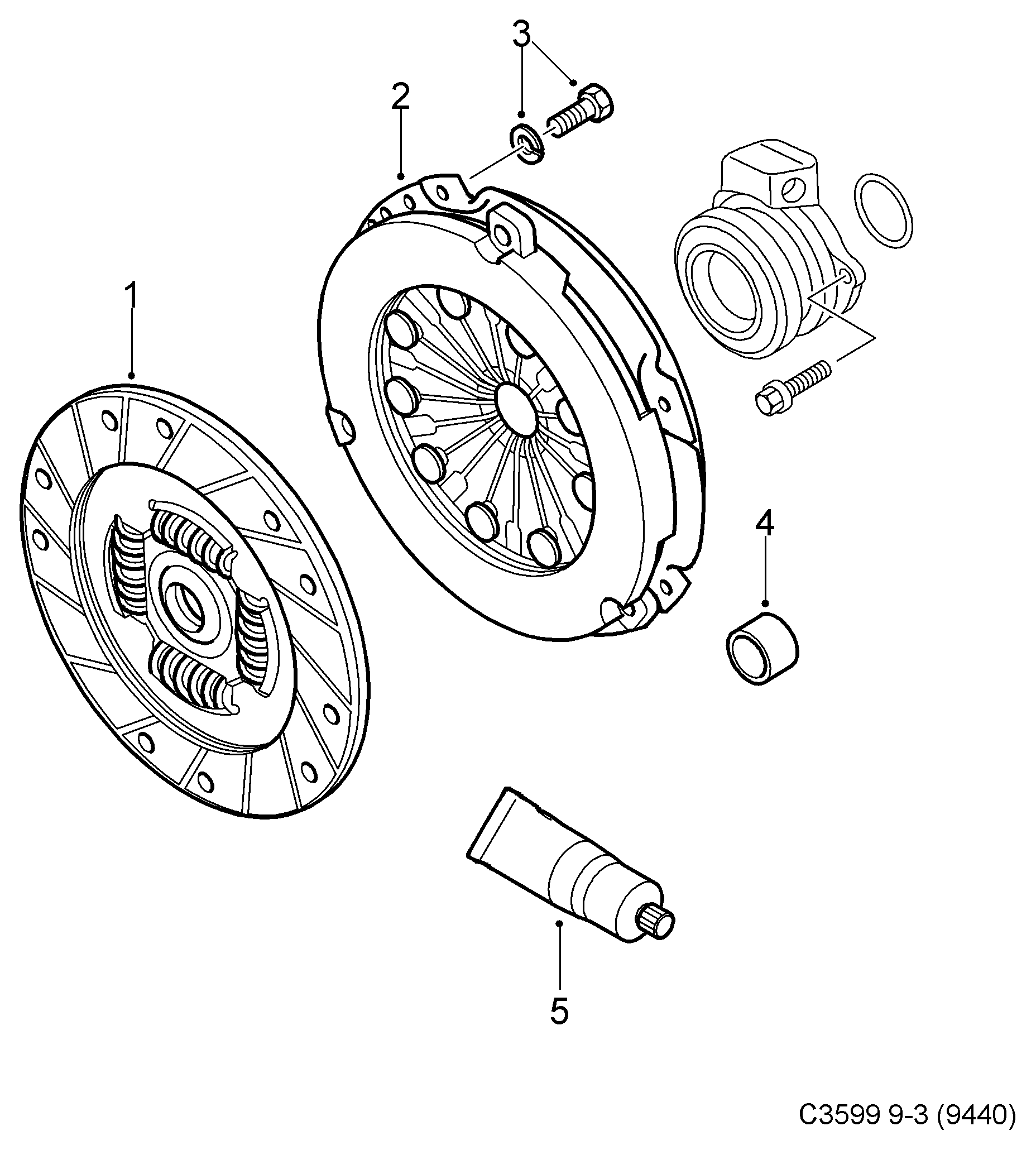 Opel 24436441 - Clutch Pressure Plate www.autospares.lv