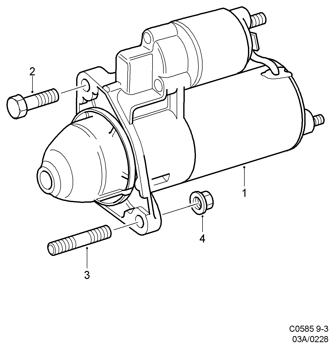 SAAB 51 94 758 - Starter www.autospares.lv