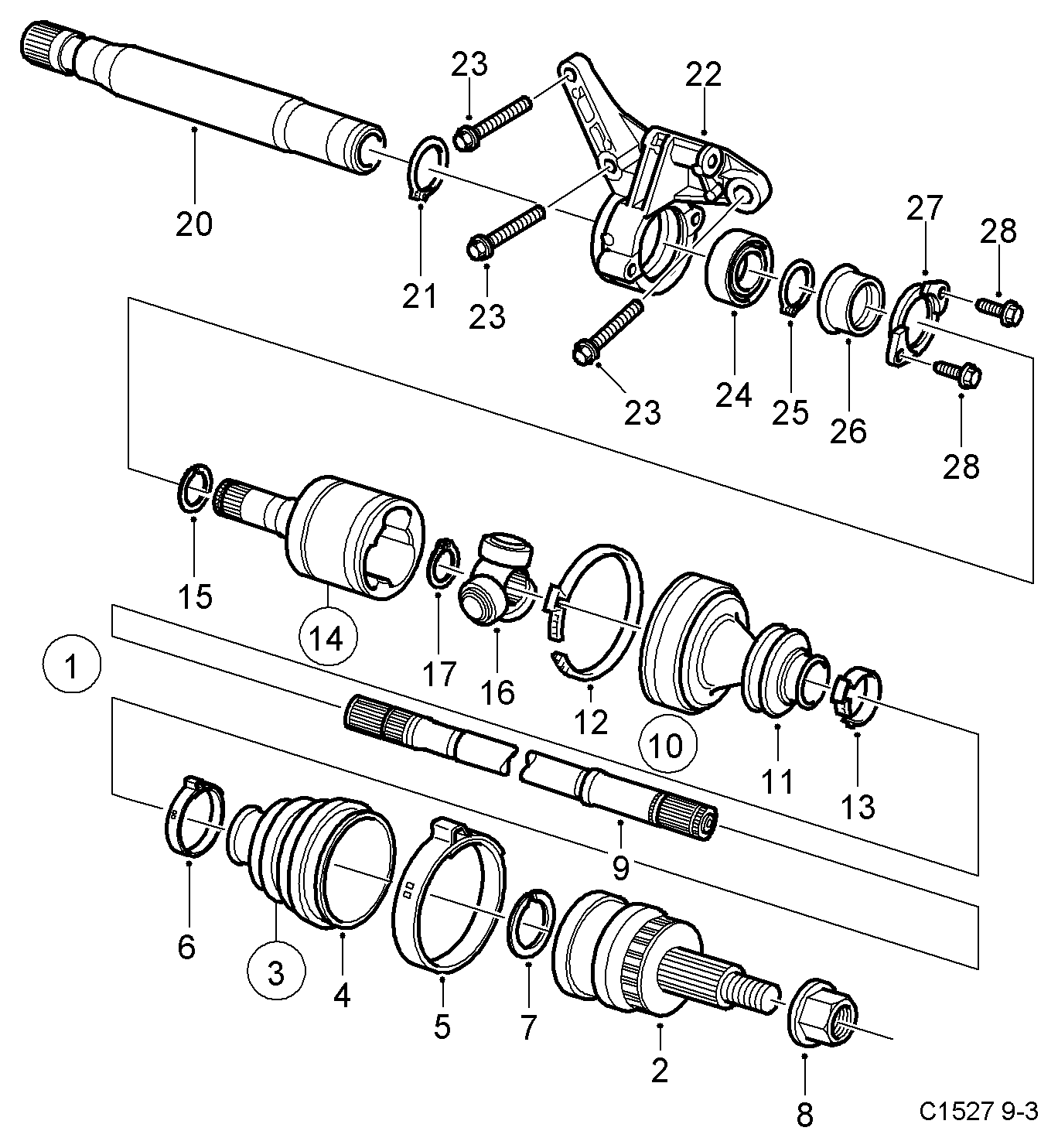 Vauxhall 93185258 - Putekļusargs, Piedziņas vārpsta autospares.lv