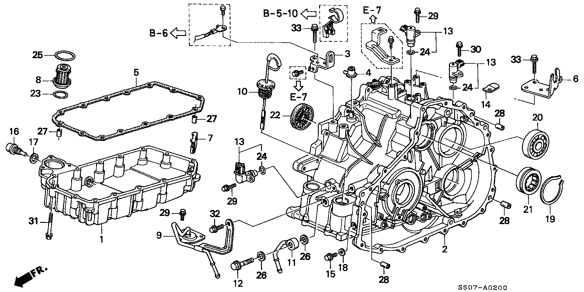 Honda 21814-P4V-000 - Hidrofiltrs, Automātiskā pārnesumkārba www.autospares.lv