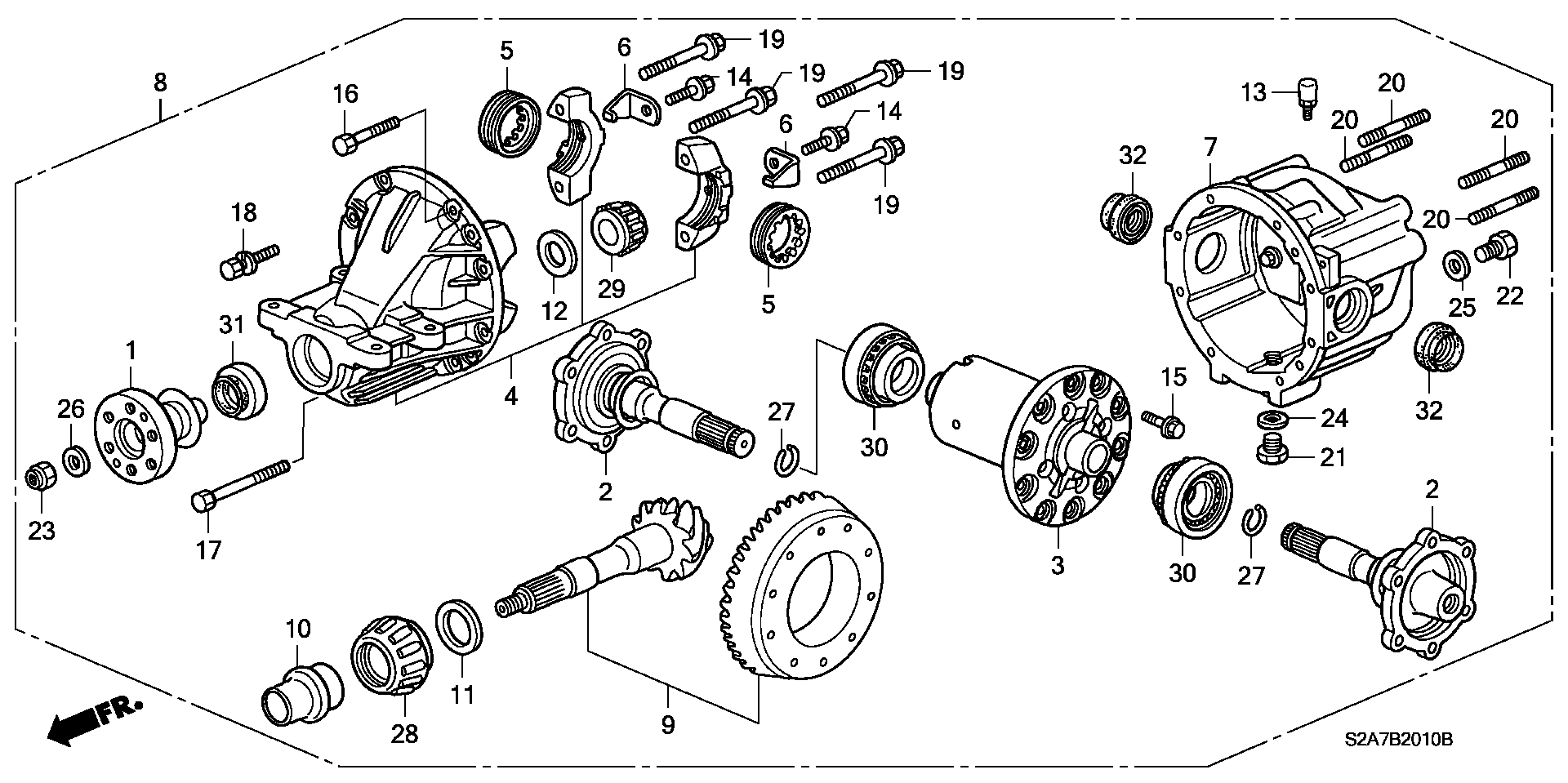 Honda 91202PCZ003 - Vārpstas blīvgredzens, Diferenciālis www.autospares.lv