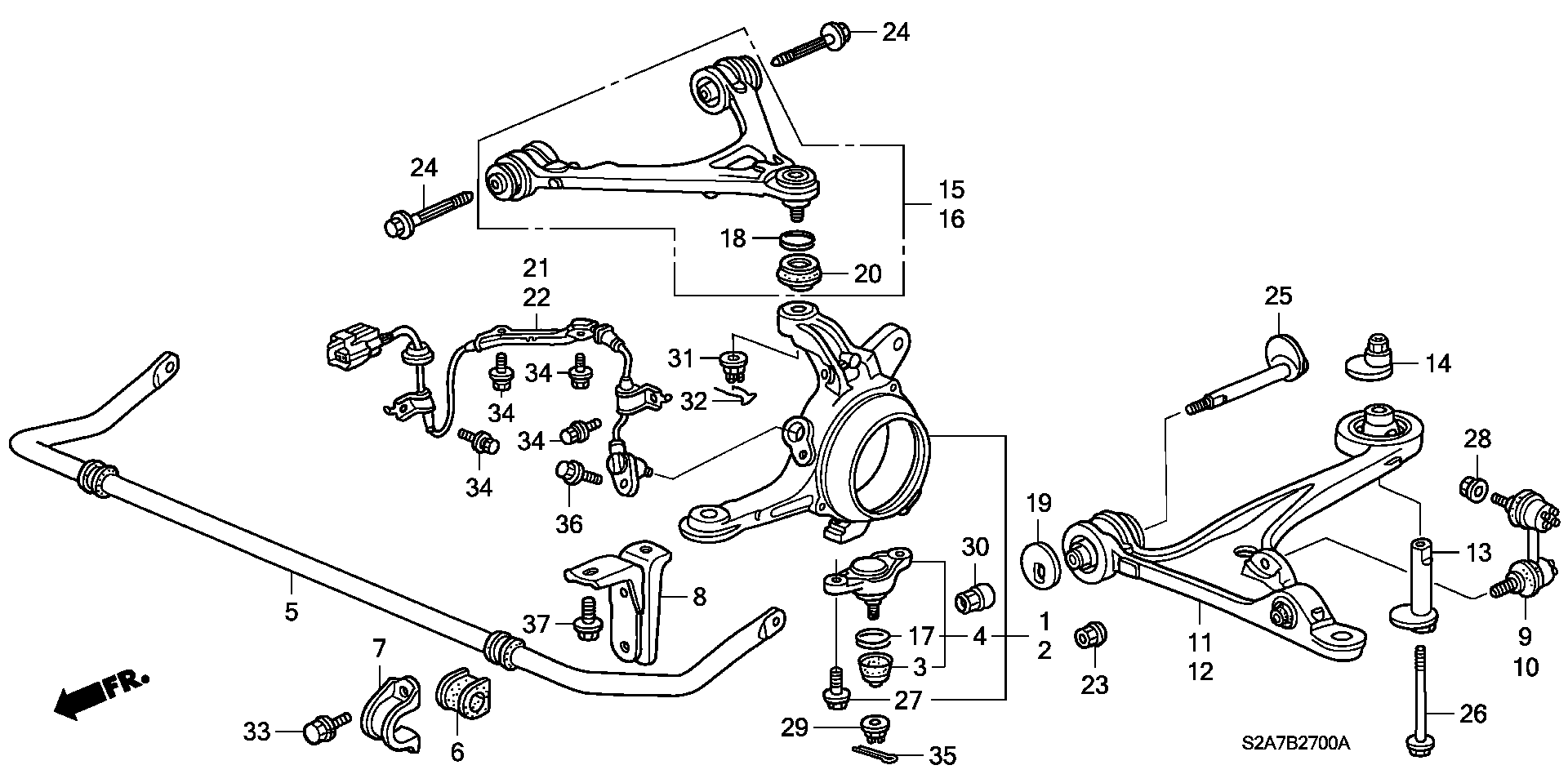 Honda 51215-S2A-010 - Ball Joint www.autospares.lv