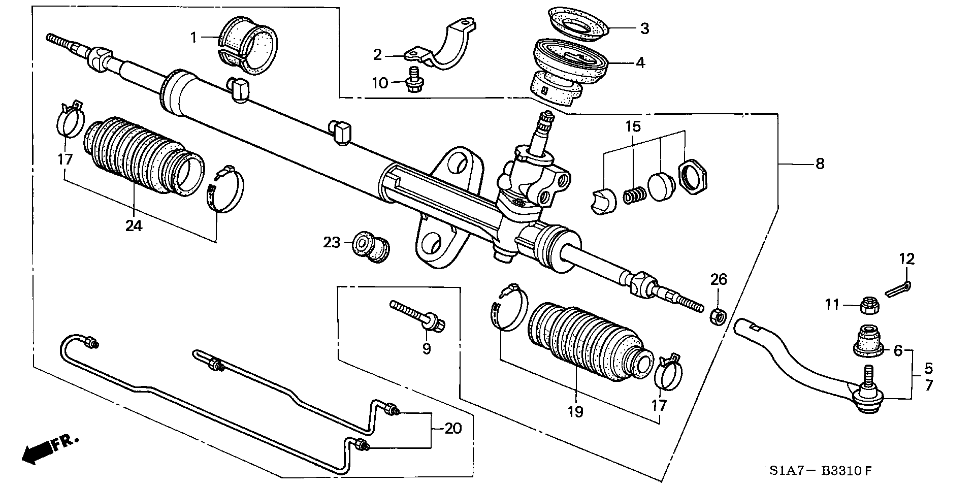 Rover 53540-S1A-E01 - Stūres šķērsstiepņa uzgalis autospares.lv