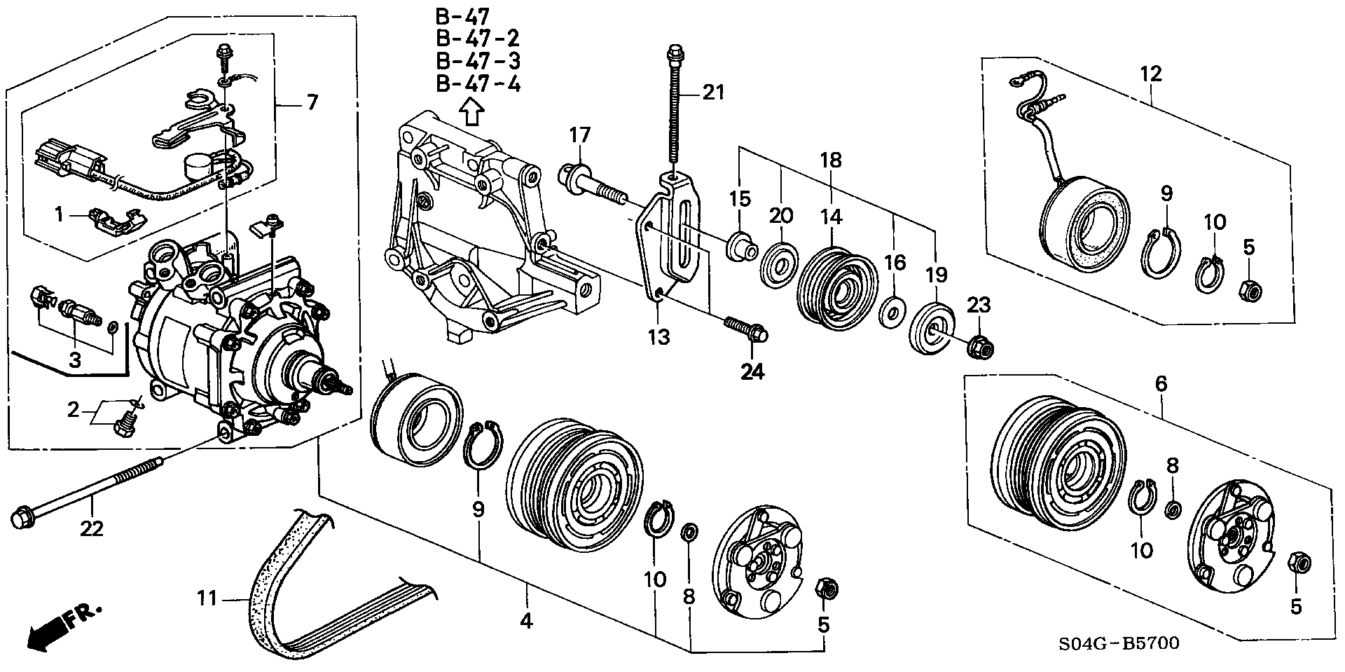 Honda 38950-P2K-305 - Parazīt / Vadrullītis, Ķīļrievu siksna autospares.lv