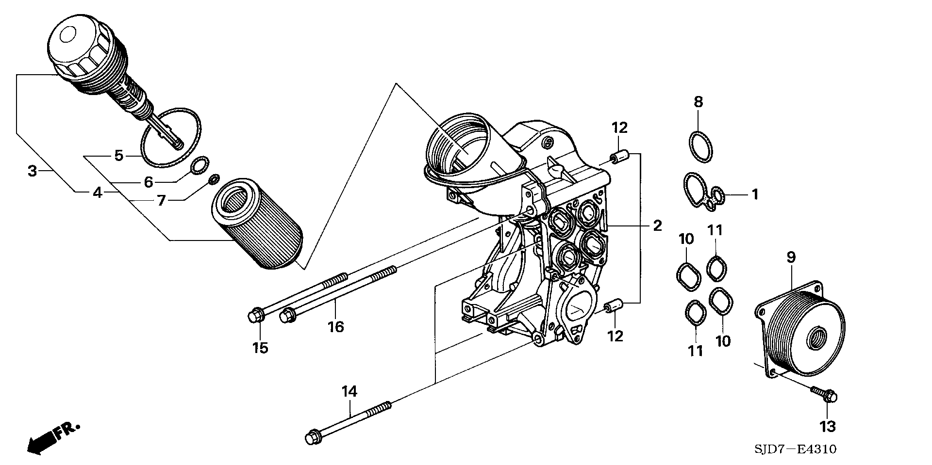 Honda 15430RBDE02 - Eļļas filtrs autospares.lv