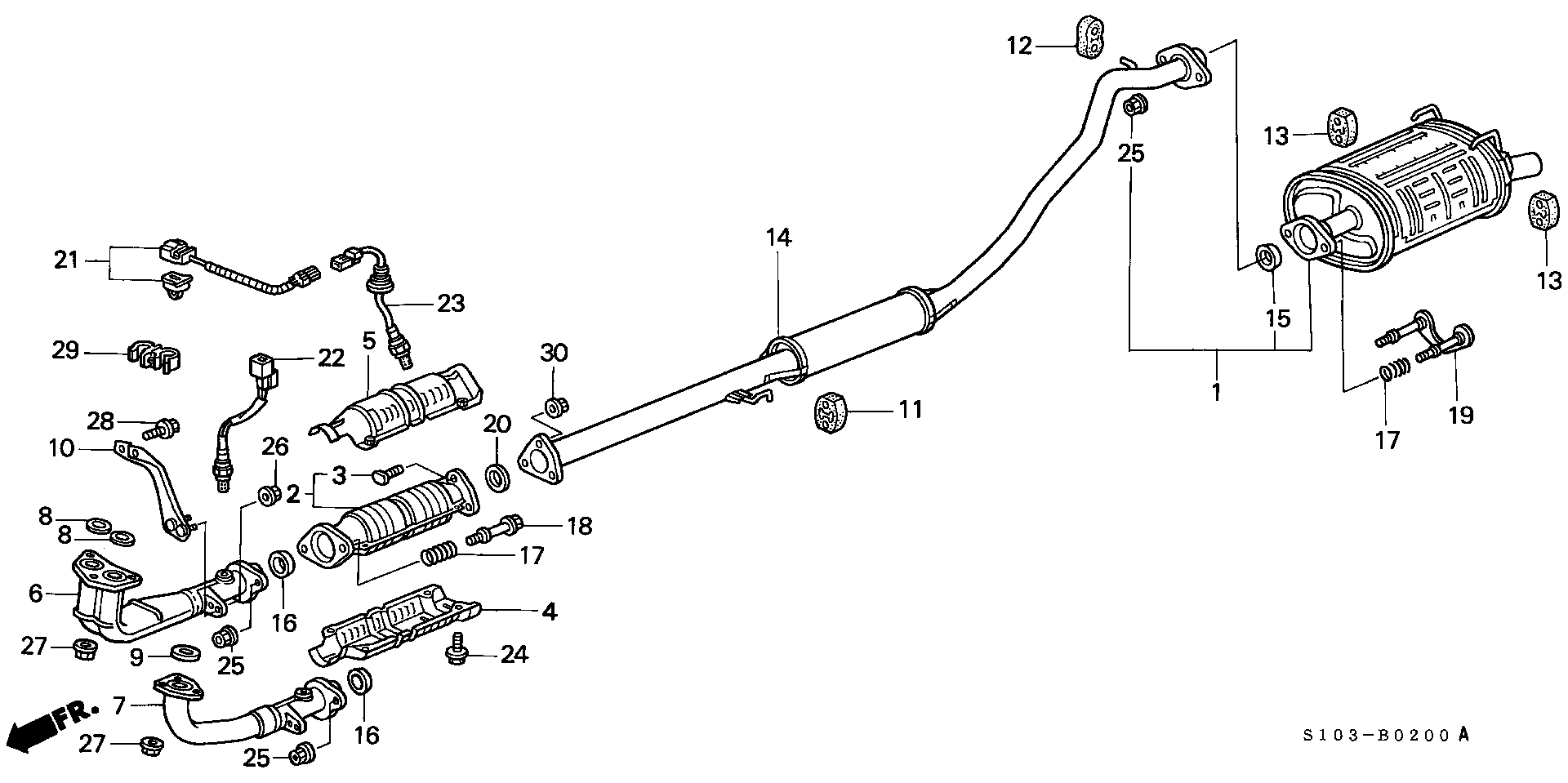 Honda 36531-P3FA01 - Lambda zonde autospares.lv