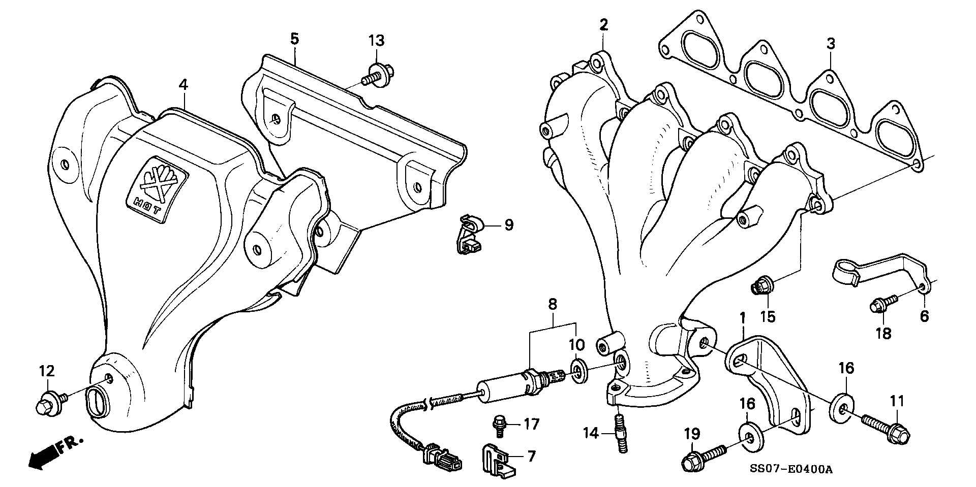 Honda 36531-P12-A02 - Lambda Sensor www.autospares.lv