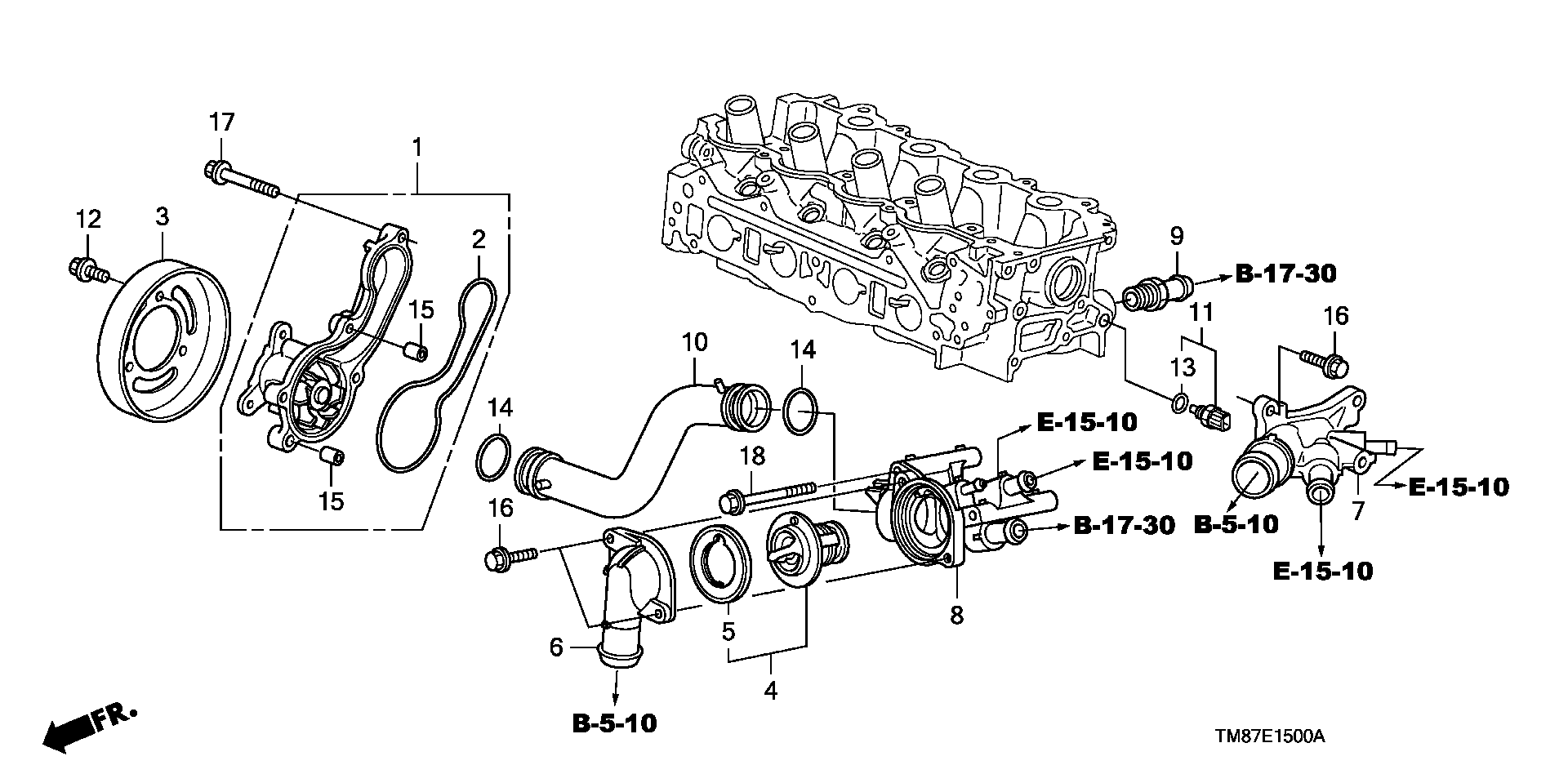 Honda 19301-RP3-305 - Termostats, Dzesēšanas šķidrums www.autospares.lv