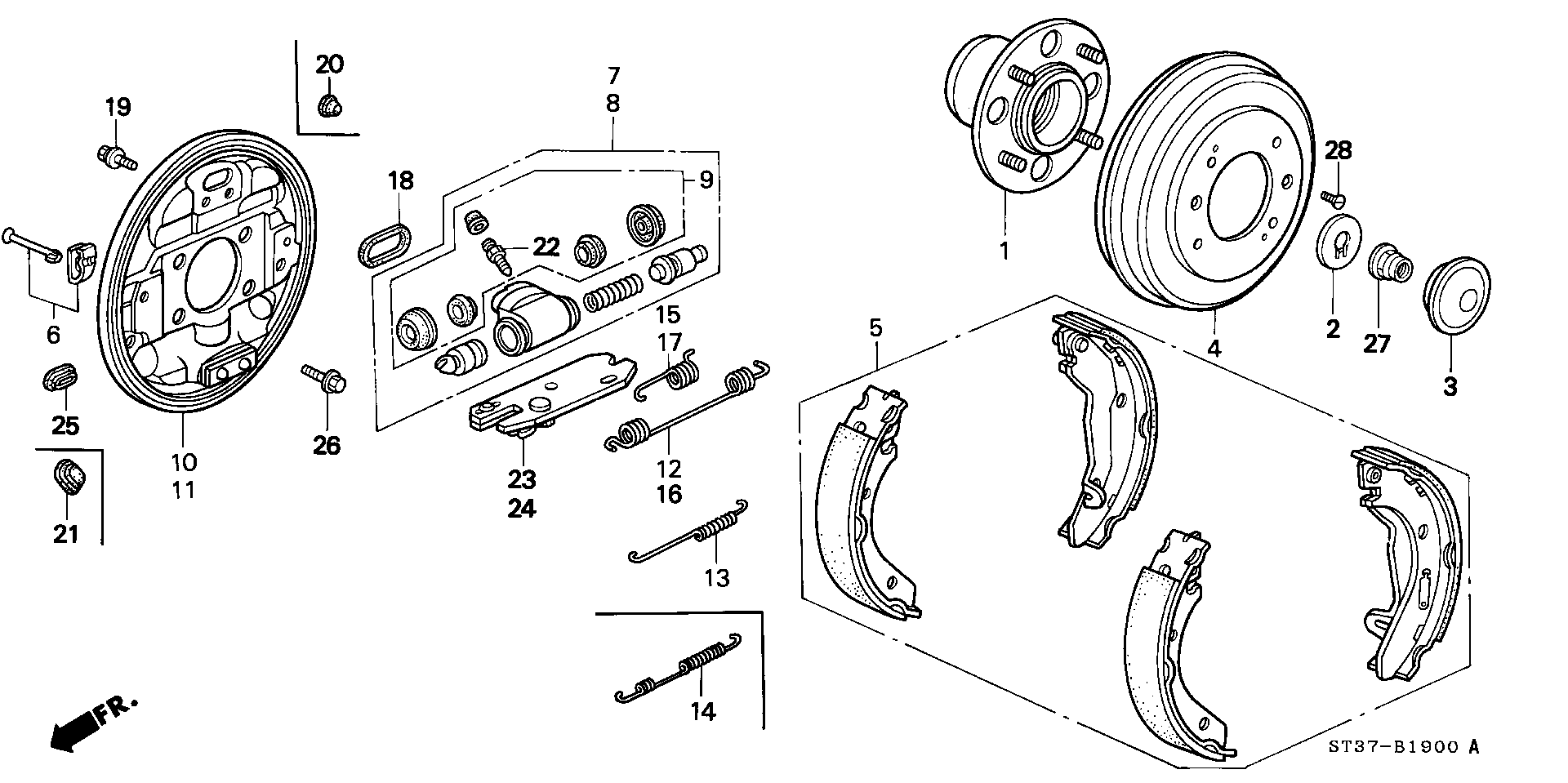 Hyundai 43301ST3E01 - Колесный тормозной цилиндр www.autospares.lv