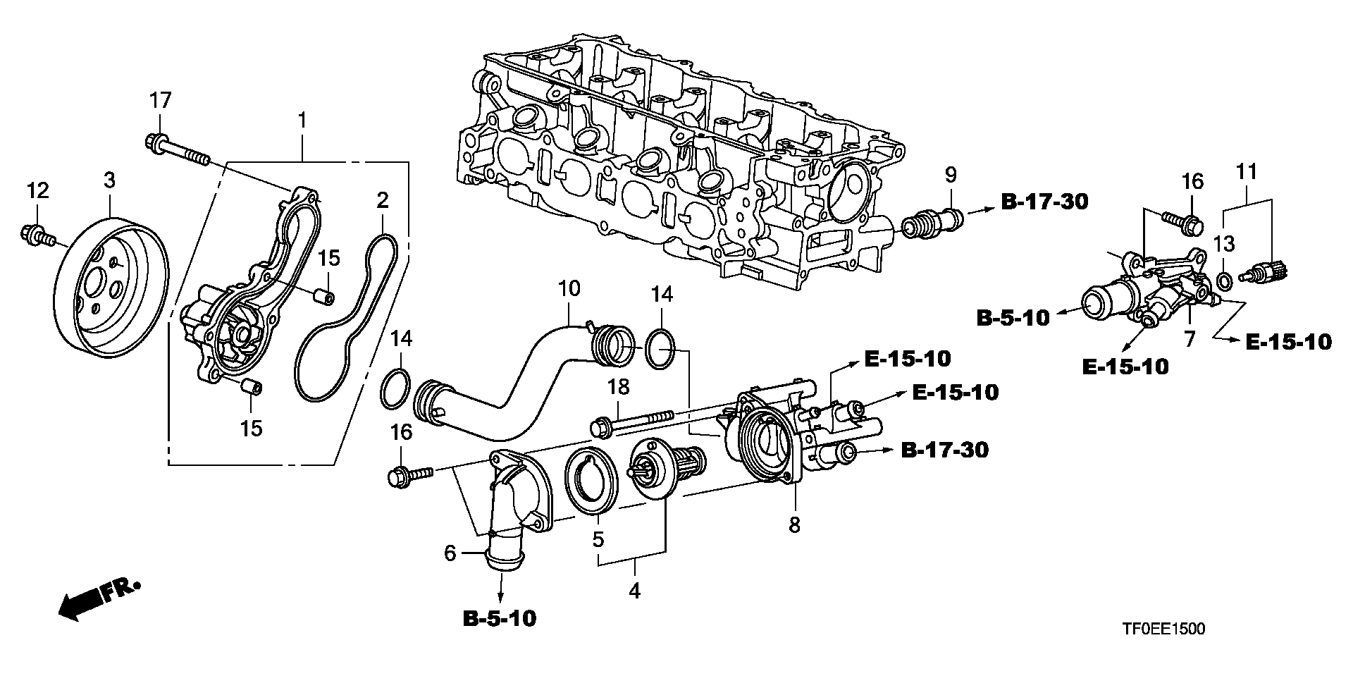 Honda 19301-PHM-305 - Termostats, Dzesēšanas šķidrums autospares.lv