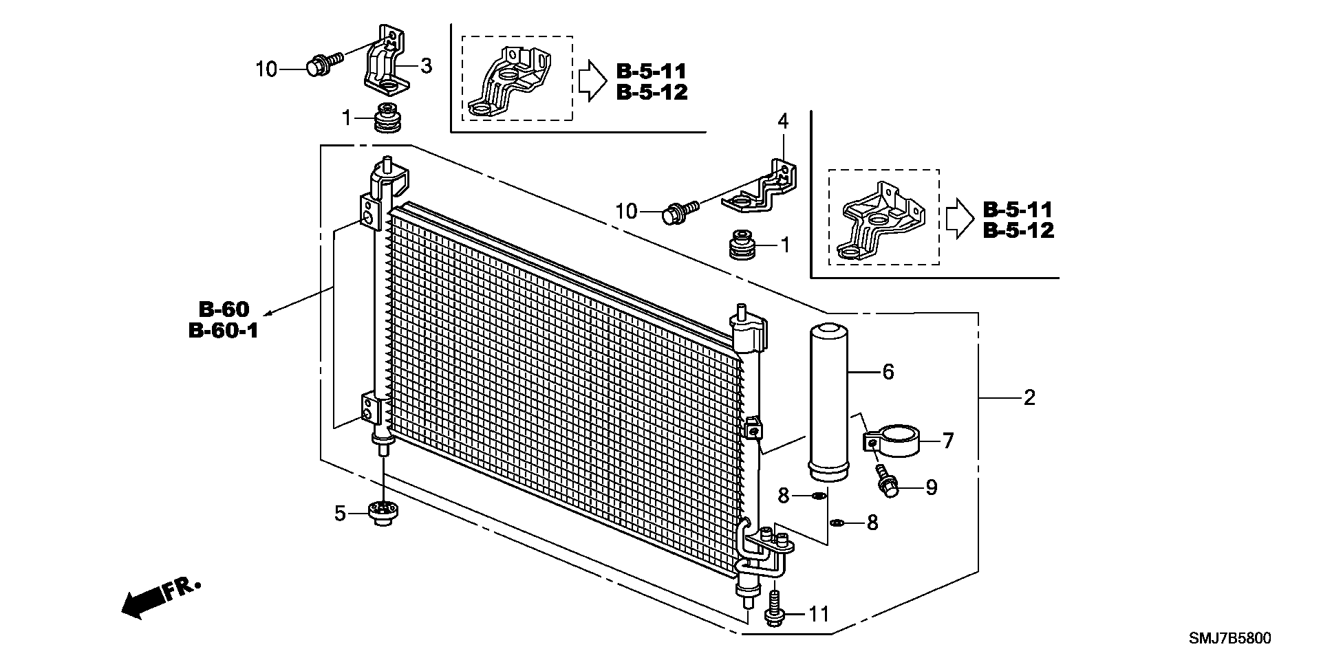 Honda 80 351 SMG E02 - Sausinātājs, Kondicionieris autospares.lv