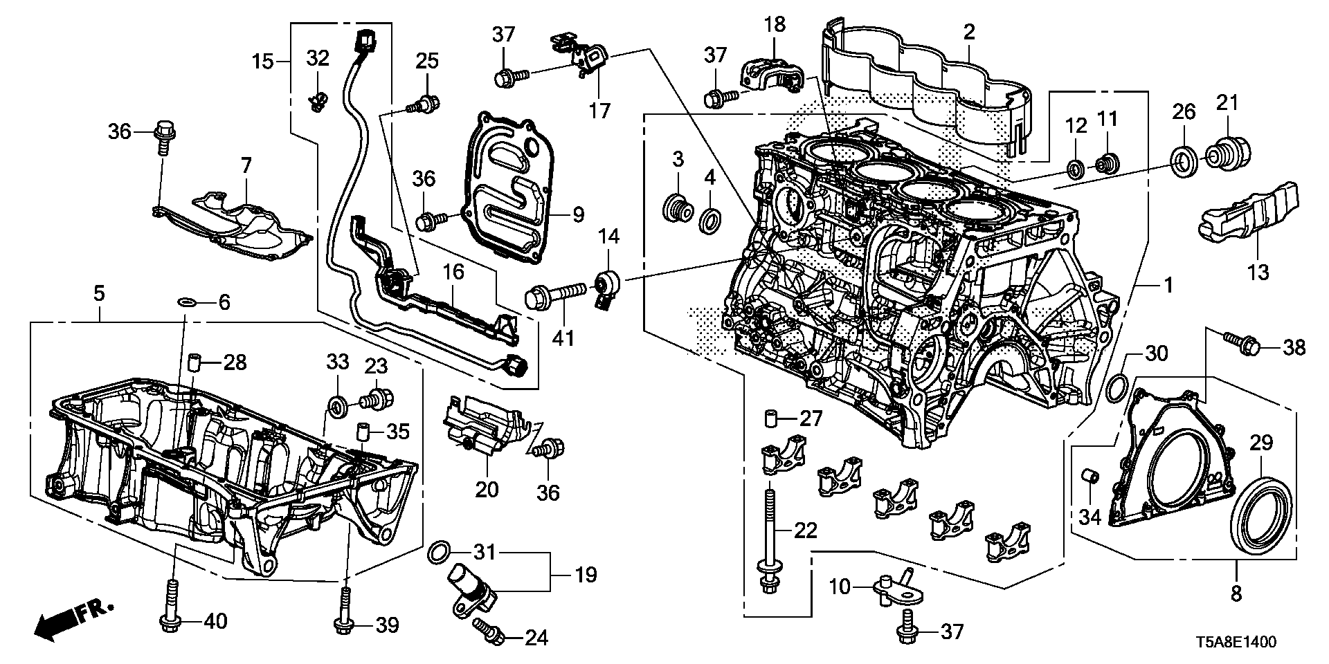 Honda 90009R70A00 - Korķis, Eļļas vācele www.autospares.lv