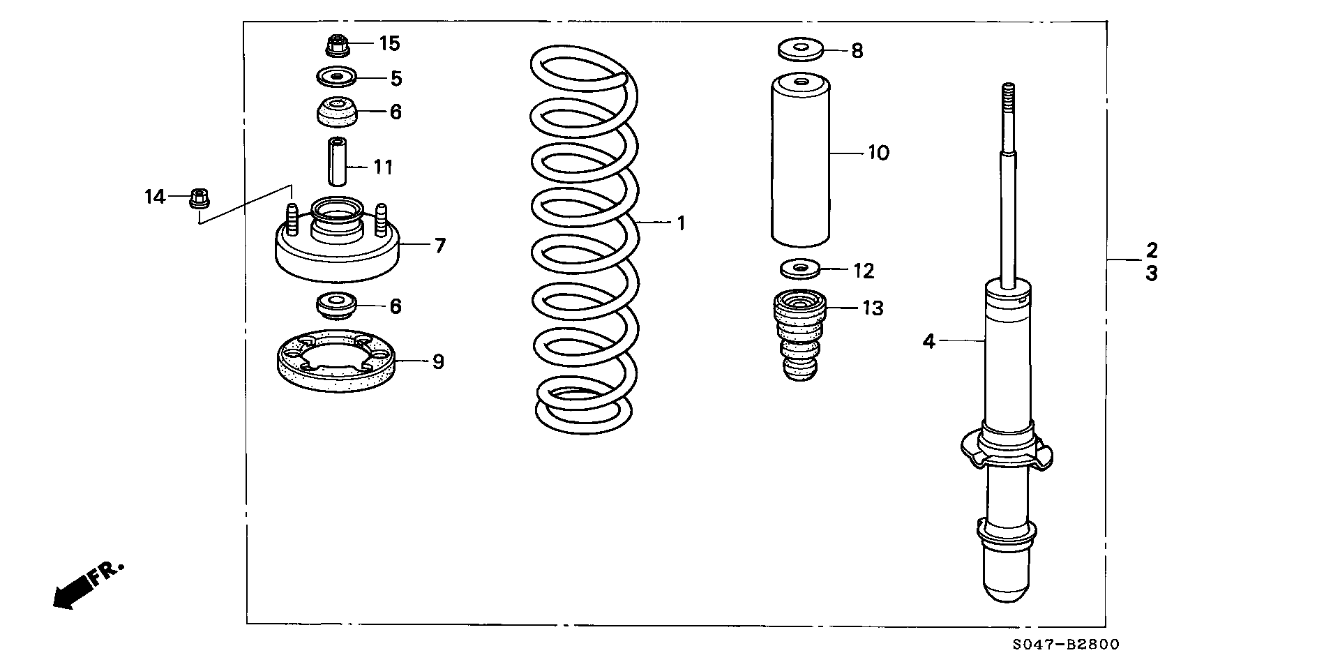 Honda 51401-S04-J11 - Пружина ходовой части www.autospares.lv