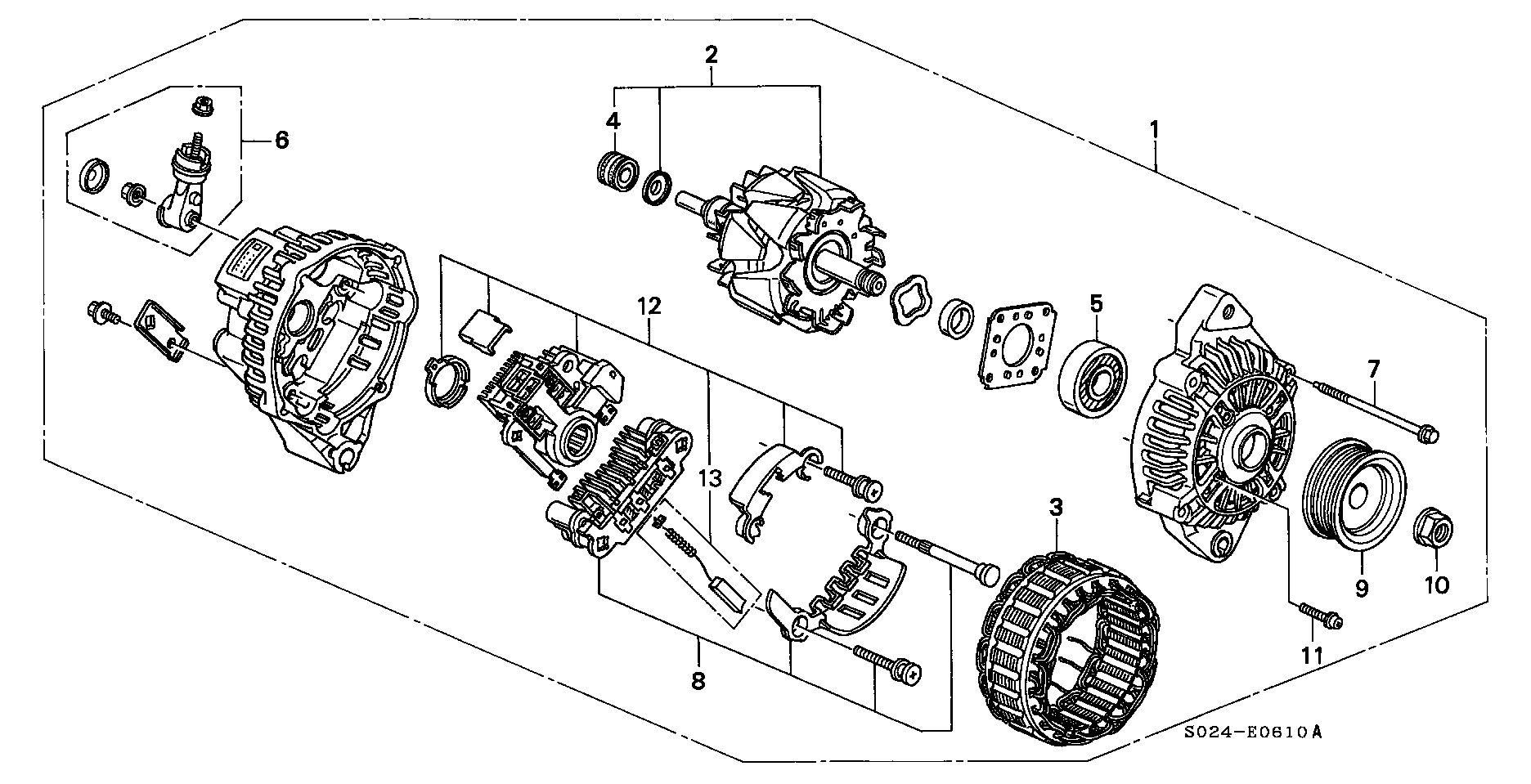 Honda 31 100-P2E-G01 - Alternator www.autospares.lv