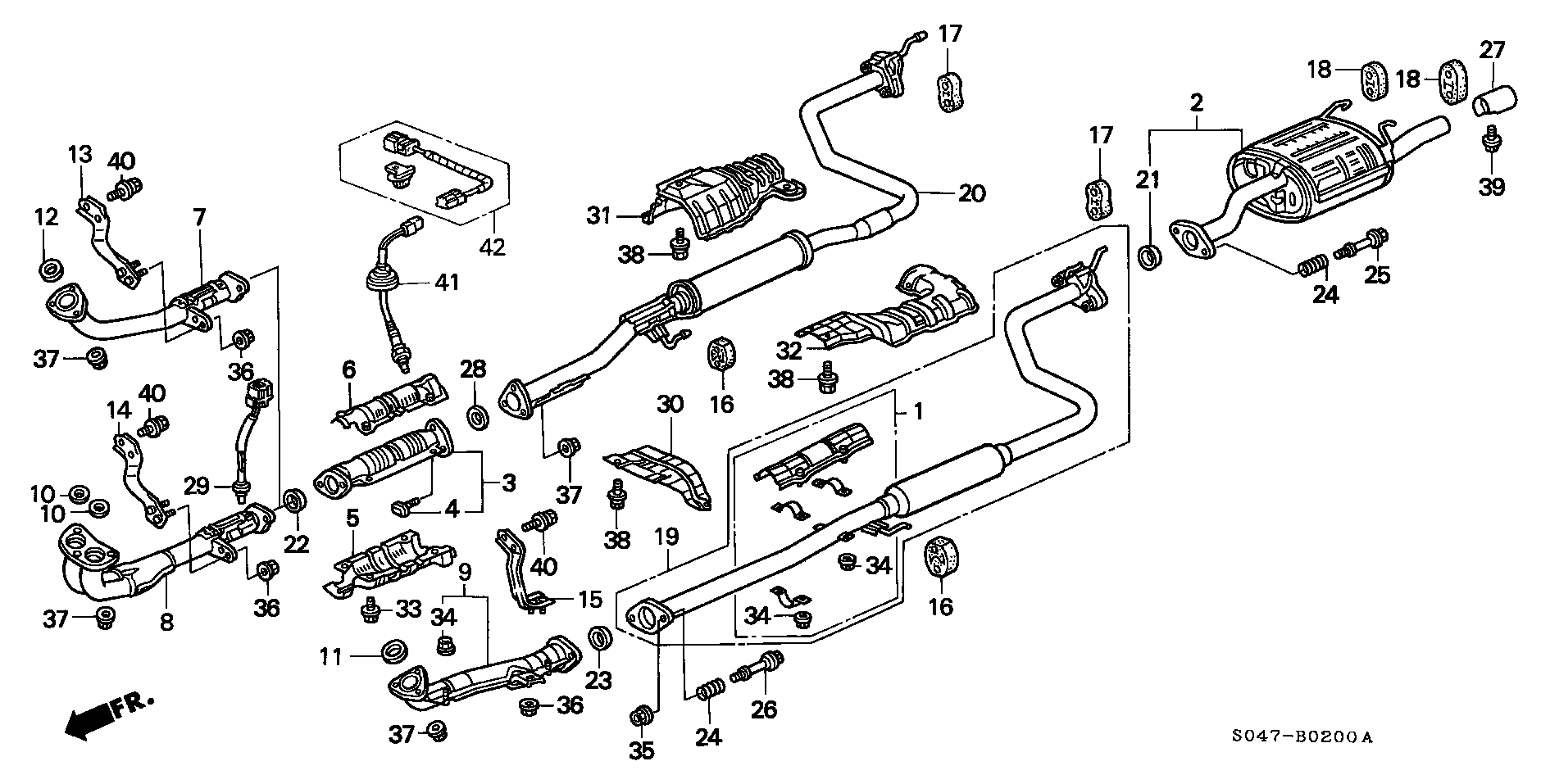 Honda 18215-ST7-J00 - Bukse, Stabilizators www.autospares.lv