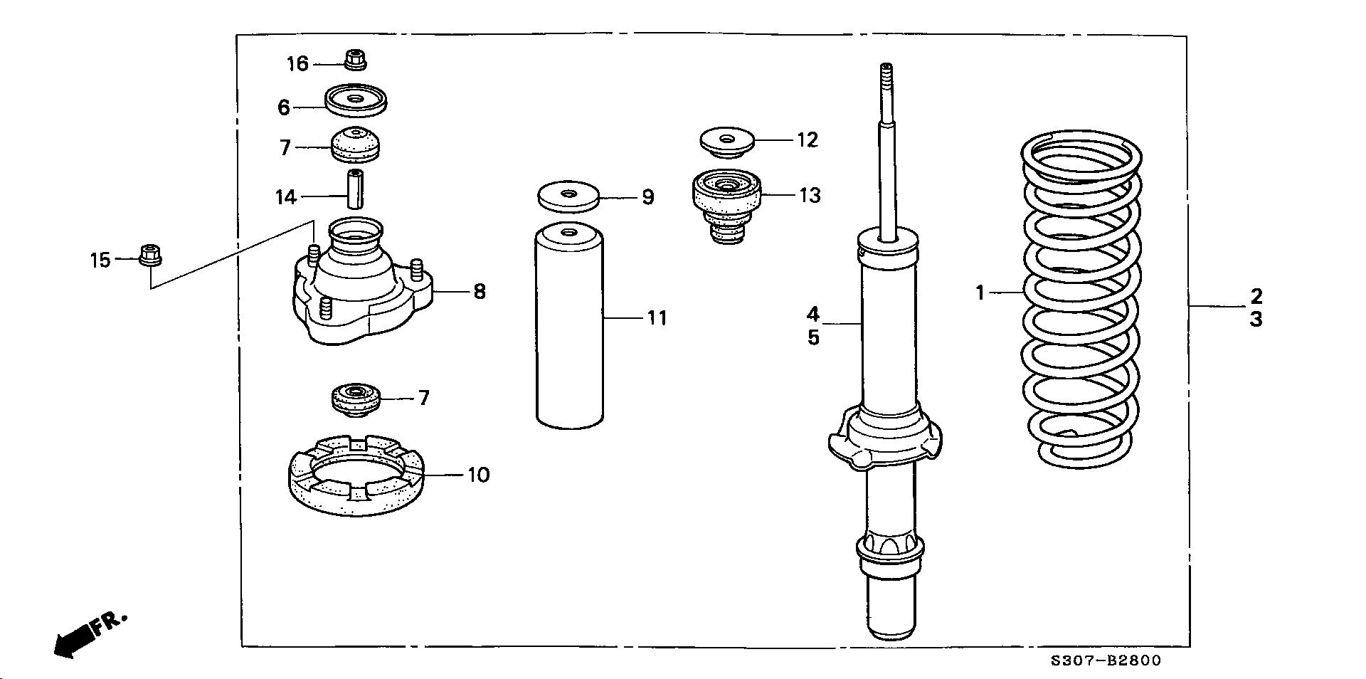 Honda 51687-SM4-014 - Aizsargvāciņš / Putekļusargs, Amortizators autospares.lv