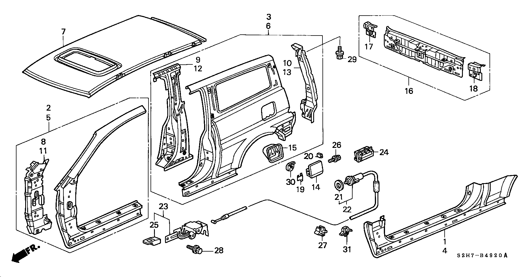 Honda 70495-692-000 - CUSHION, FUEL FILLER LID www.autospares.lv