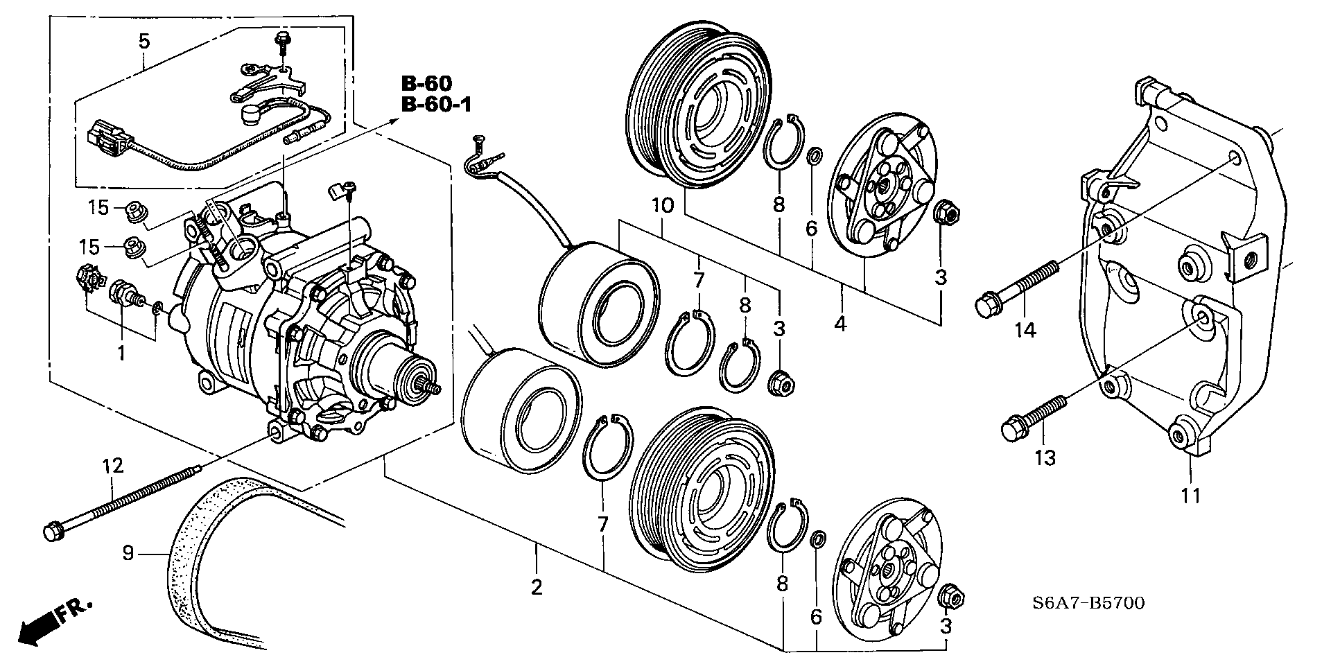 Honda 38920-PLC-003 - Поликлиновой ремень www.autospares.lv