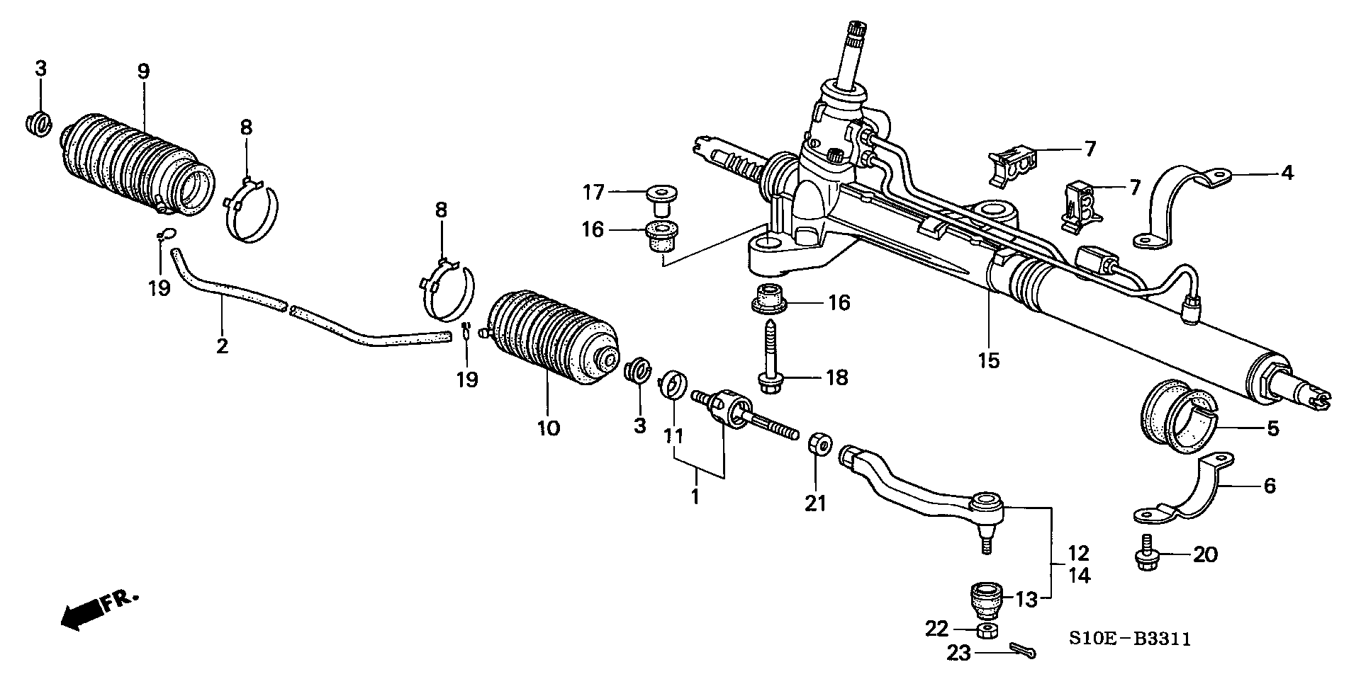 Honda 53560-S04-013 - Stūres šķērsstiepņa uzgalis autospares.lv