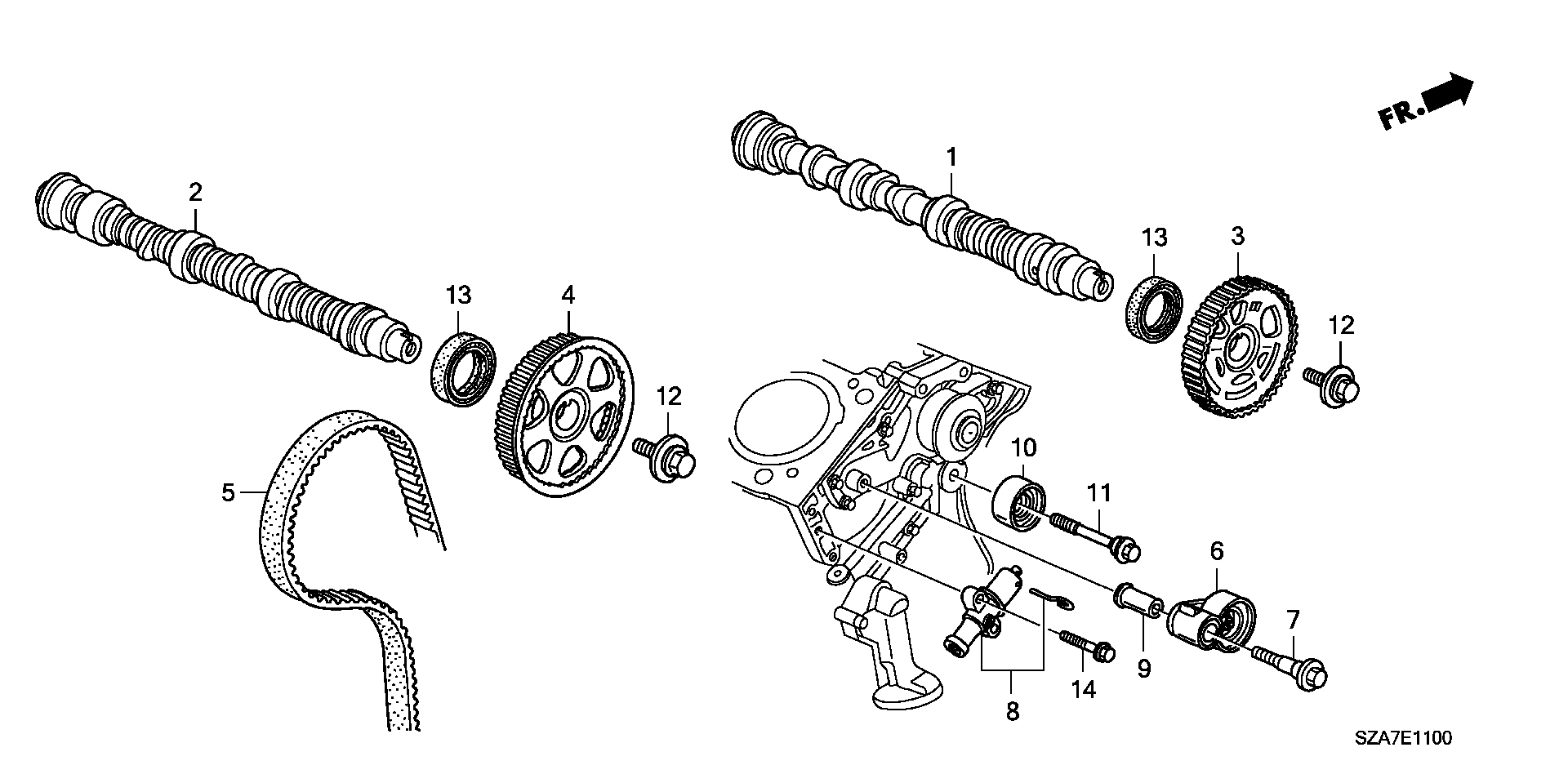 Honda 91213R70A02 - Vārpstas blīvgredzens, Sadales vārpsta autospares.lv