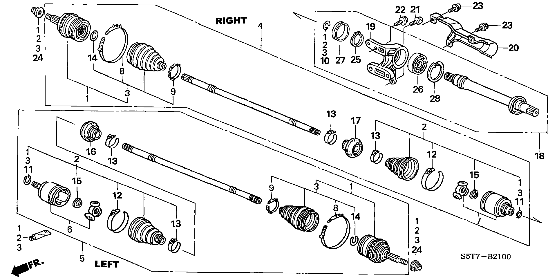 Honda 44018-S6F-G51 - Пыльник, приводной вал www.autospares.lv