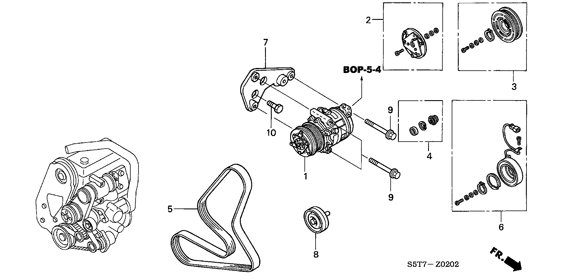 Honda 38940-PLZ-D00 - Ролик, поликлиновый ремень www.autospares.lv