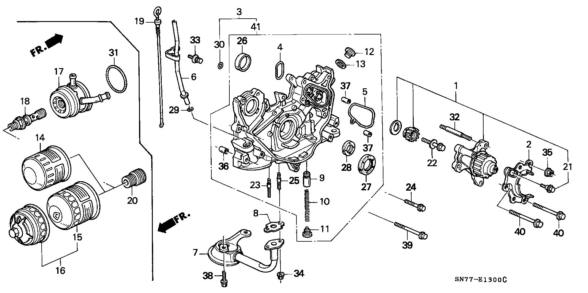 Honda 15400PR3406 - Eļļas filtrs www.autospares.lv