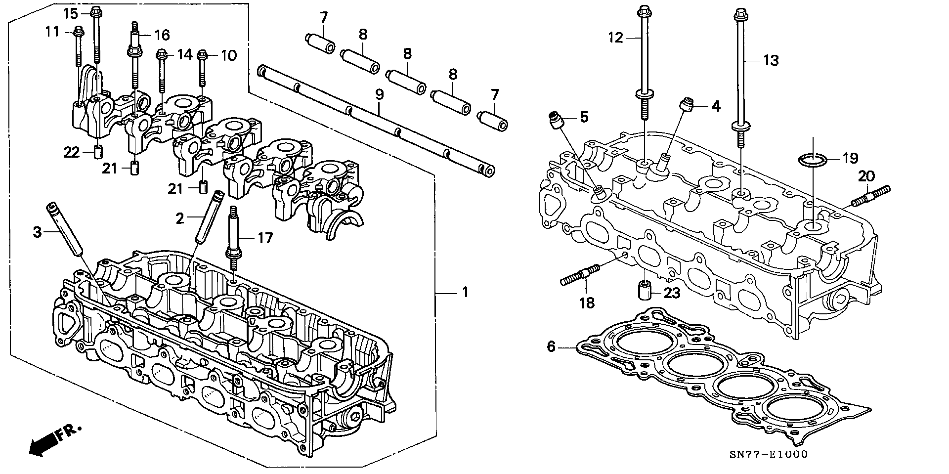 Honda 90006-PT0-003 - Cilindru galvas skrūvju komplekts autospares.lv