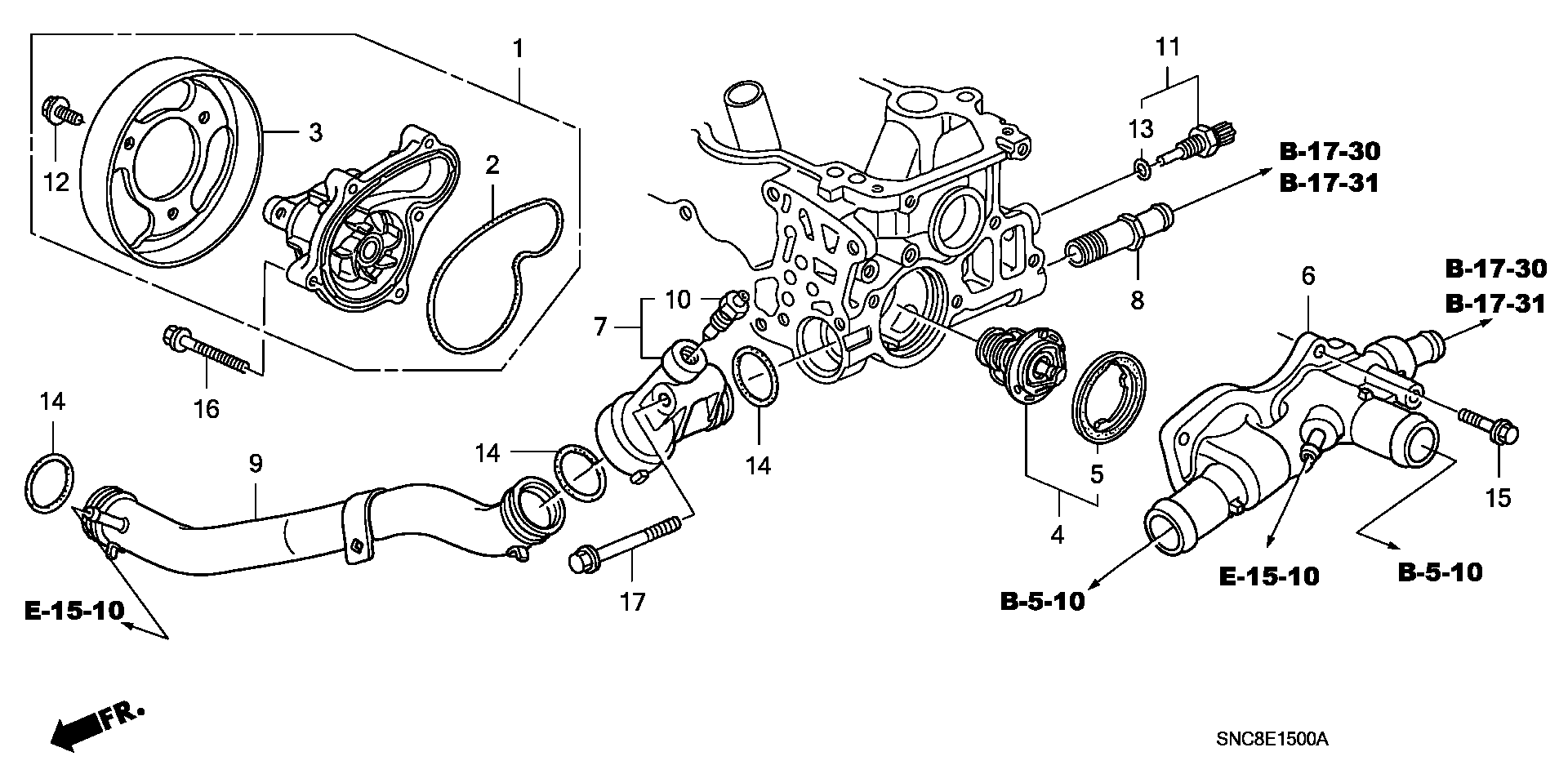 Honda 19301RMX306 - Termostats, Dzesēšanas šķidrums autospares.lv