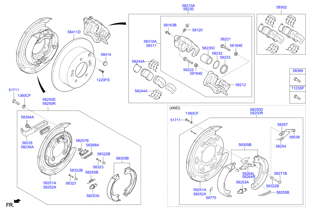 Hyundai 583022YA31 - Тормозные колодки, дисковые, комплект www.autospares.lv