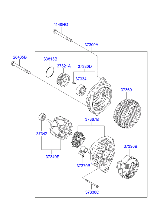 KIA 373002A850 - Ģenerators autospares.lv