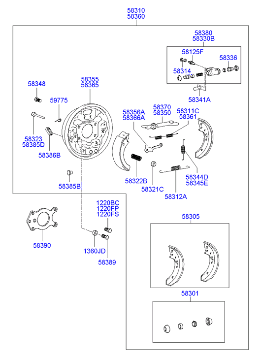 KIA 58380-25200 - Riteņa bremžu cilindrs autospares.lv