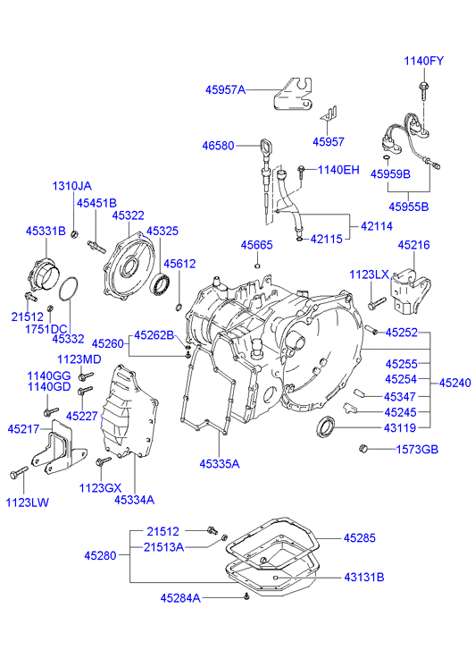 KIA 21512-21010 - Korķis, Eļļas vācele www.autospares.lv