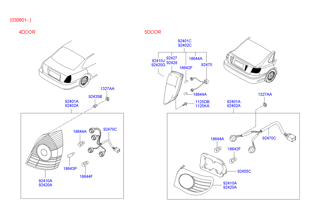 Hyundai 1864318004 - Bulb, auxiliary stop light www.autospares.lv