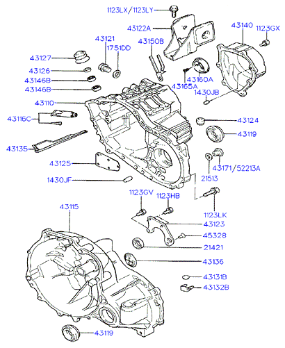 Hyundai 4311937010 - Vārpstas blīvgredzens, Diferenciālis www.autospares.lv