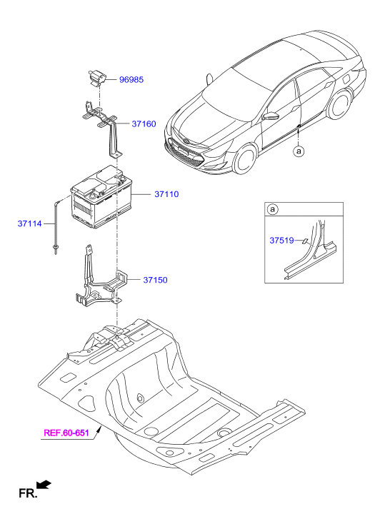 Hyundai 371104R000 - Starter Battery www.autospares.lv