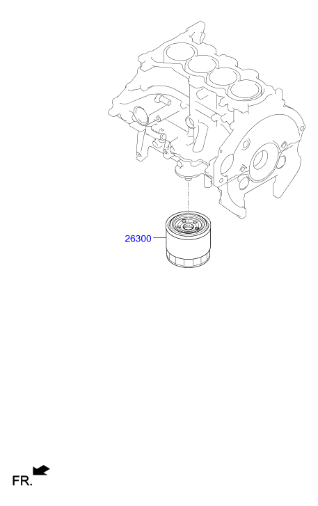 Hyundai 26300-35504 - Масляный фильтр www.autospares.lv