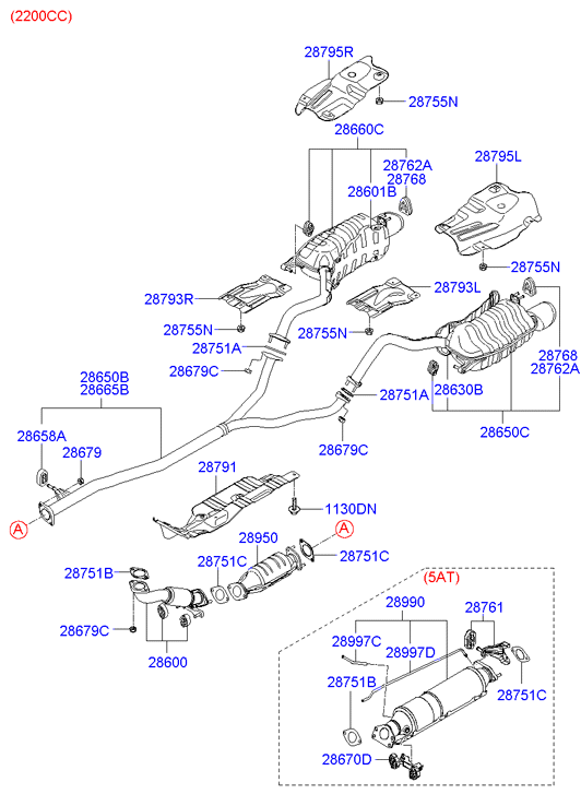 Hyundai 28658-21000 - Bukse, Stabilizators www.autospares.lv