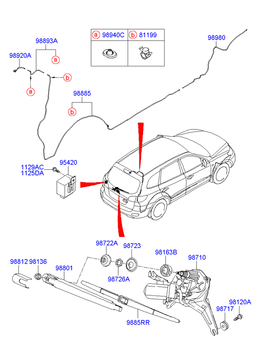 Hyundai 98820 2B000 - Stikla tīrītāja slotiņa autospares.lv