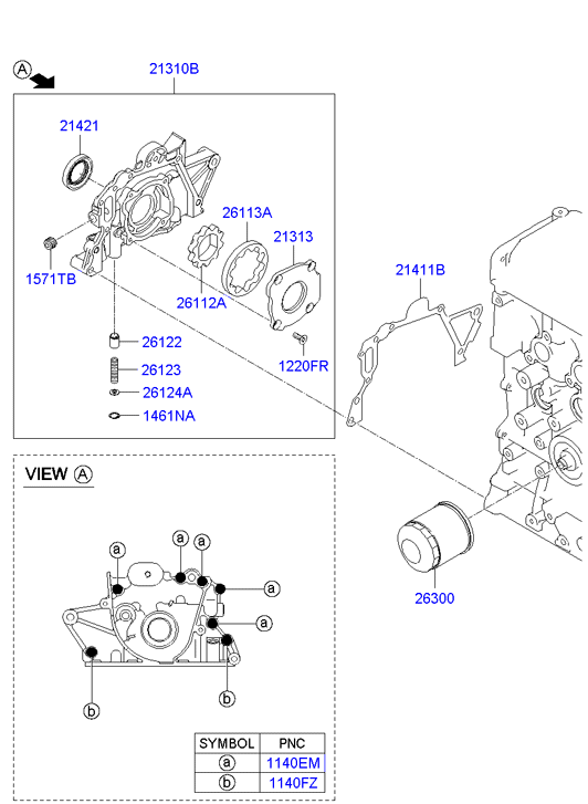 MAZDA 2630002750 - Масляный фильтр www.autospares.lv