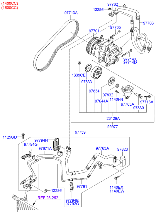 NISSAN 977131E000 - V-Ribbed Belt www.autospares.lv