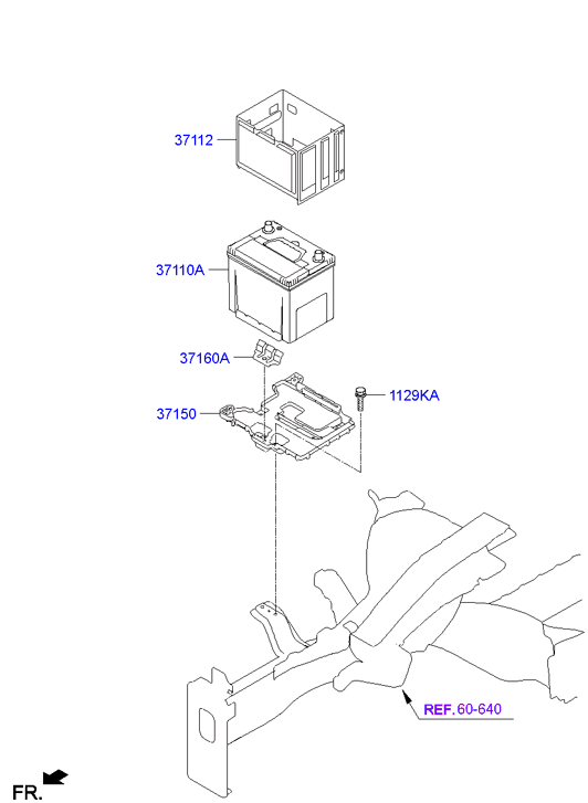 KIA 371102E000 - Starter Battery www.autospares.lv