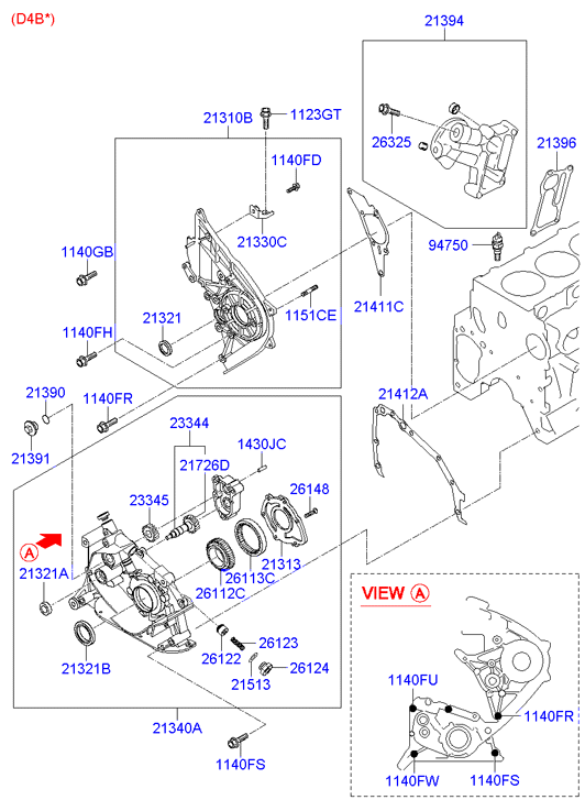 KIA 21321-42031 - Blīvju komplekts, Motora bloks autospares.lv