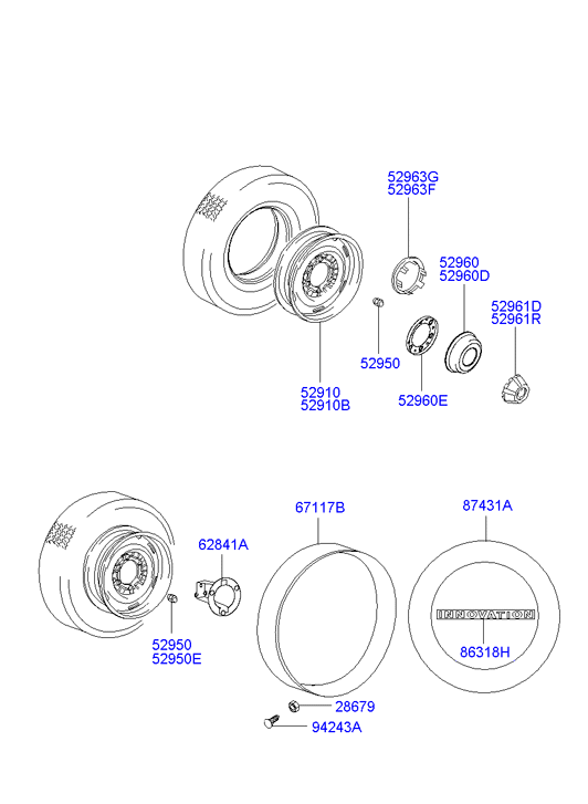 Mitsubishi HB719000 - Riteņa stiprināsanas uzgrieznis www.autospares.lv