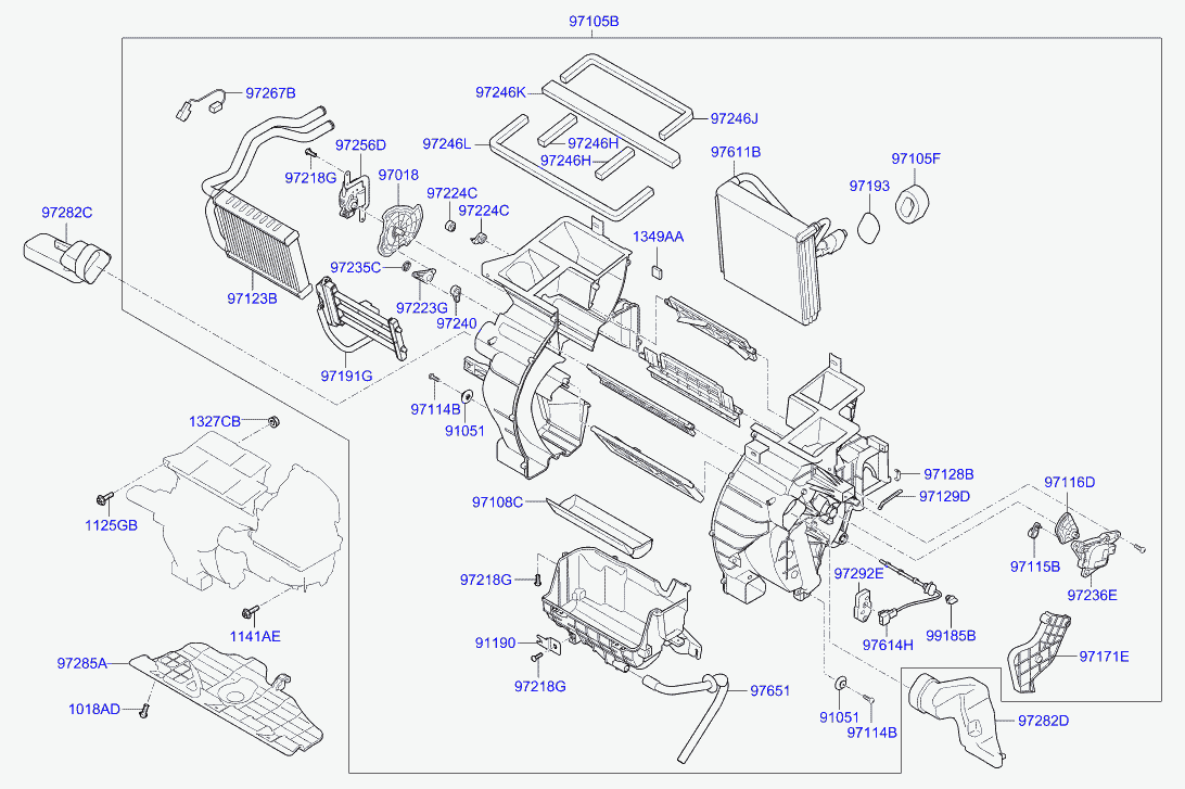 Hyundai 97138-2L000 - Siltummainis, Salona apsilde www.autospares.lv