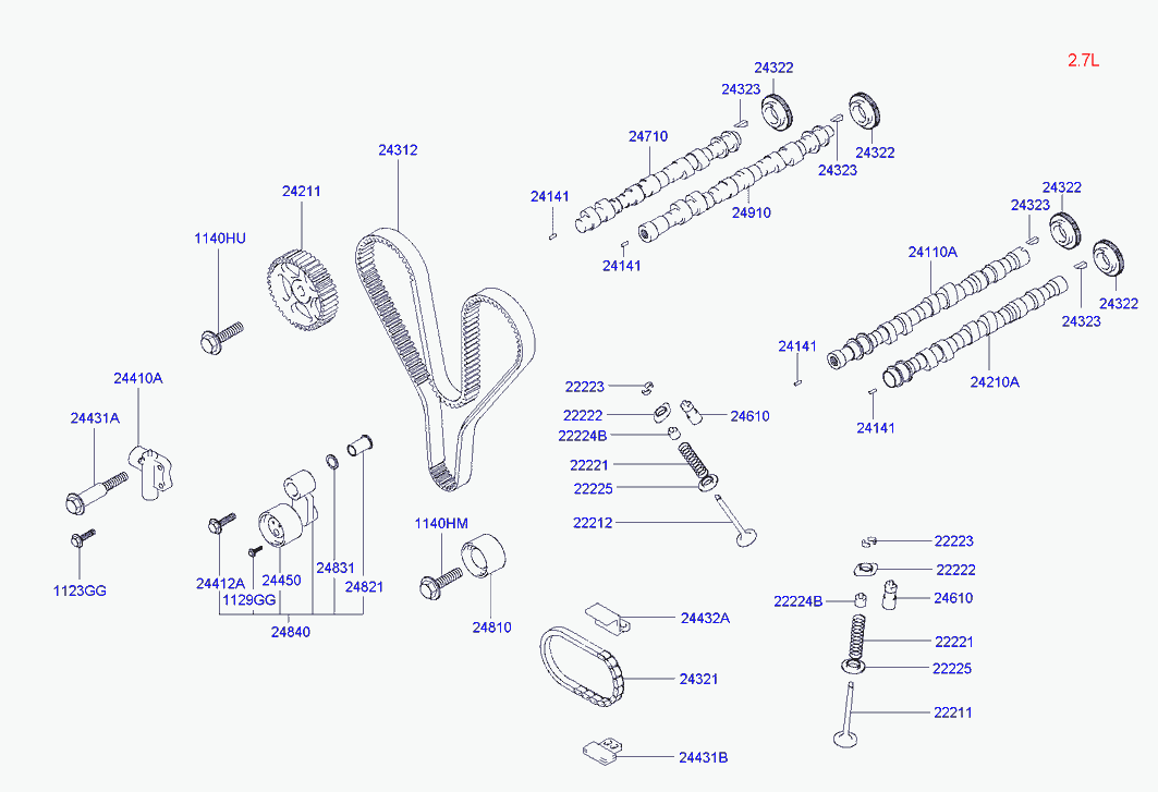 Buessing 24410-38001 - Spriegotājsvira, Zobsiksna autospares.lv