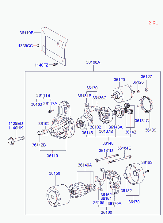 JAC 36100-38090 - Starteris www.autospares.lv