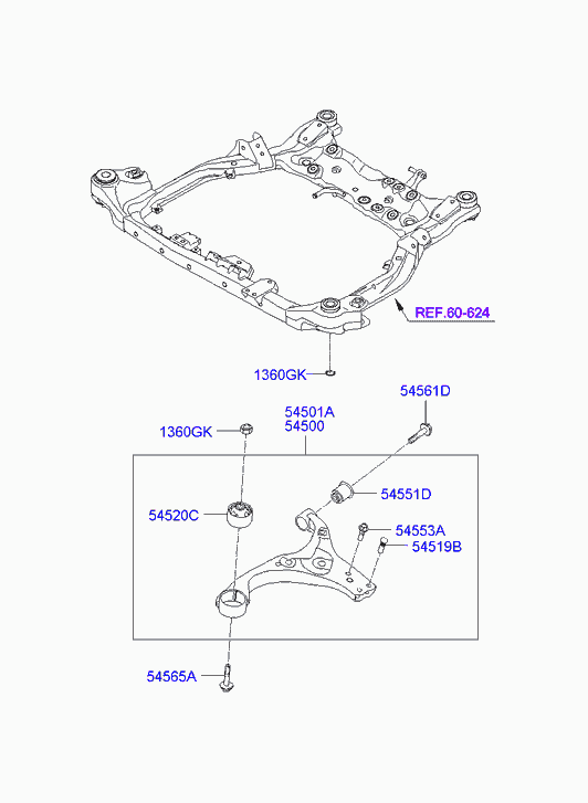 Buessing 54501-2H000 - Track Control Arm www.autospares.lv